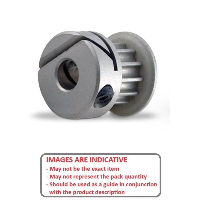 1121490 | P-020G-020-060FH-AL-E-048 --- Metric Timing Pulleys - 20 tooth - 6x4.763 mm - Aluminium