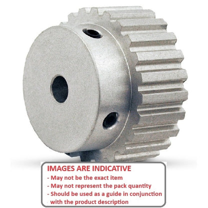 1150901 | P-030G-040-060P-AL-G-064 --- Metric Timing Pulleys - 40 tooth - 6x6.35 mm - Aluminium