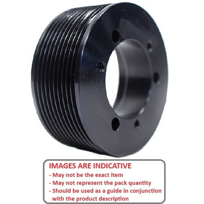 1166109 | PPV-J-100-QJA --- Poly V Pulleys - 59.94 mm - 6 - 60.71 J Section - Steel - Black Oxide Pulley