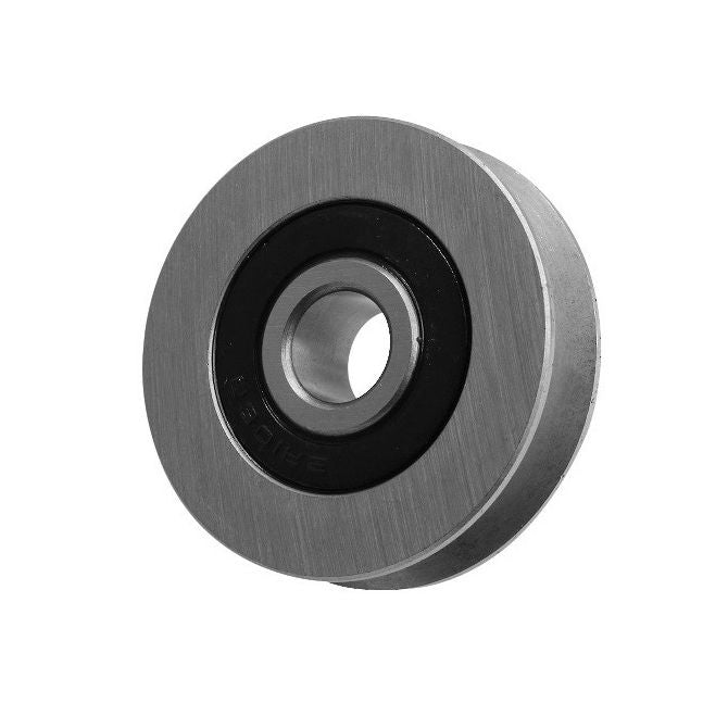 1036715 | PUI012-0127-032-ZB-RS (25 Pcs) --- U Groove Idler Pulleys - 1.19x12.7x3.175 mm Single Row - Steel Pulley