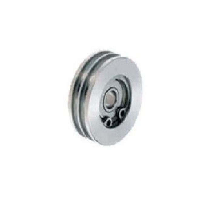 1068458 | PUI012-0620-120-AZS440 --- U Groove Idler Pulleys - 6x62x12 mm Double Row - Aluminium - Electroless Nickel Plated
