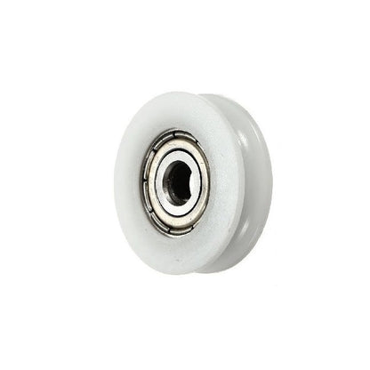 1038180 | PUI016-0318-048-N-BB --- U Groove Idler Pulleys - 1.6x31.75x4.75 mm Single Row - Nylon Polyamide 6/6 Pulley