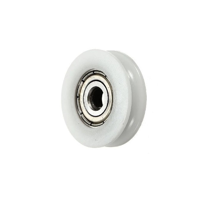 1048967 | PUI032-0445-064-N-BB --- U Groove Idler Pulleys - 3.18x44.45x6.35 mm Single Row - Nylon Polyamide 6/6 Pulley