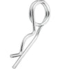 Double Coil R Clips - 2x57 mm - Zinc Plated
