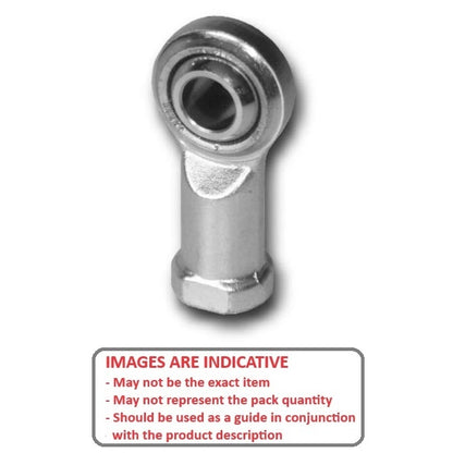 1059658 | REF-048-R-CT --- Female Rod Ends - 4.826x34.93 mm - 10-32 UNF Right - Steel PTFE Lined Rod End