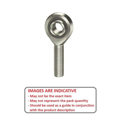 1073060 | REM-064-L-CN --- Male Rod Ends - 6.35x49.2 mm - 1/4-28 UNF Left - Steel with Nylon Raceway Rod End