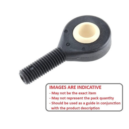 1063129 | REM-050-R-PP --- Male Rod Ends - 5x42 mm - M5x0.8 Right - Plastic Rod End