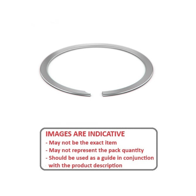 1084737 | US-037 (25 Pcs) --- External Retaining Rings - 9.525x0.38x8.92 mm - Spring Steel