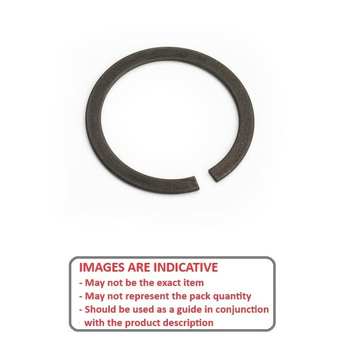 1048689 | WRE-0032-SQ-C --- External Retaining Rings - 3.18x0.51x2.92 mm - Spring Steel