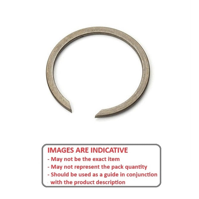 1139063 | WRI-0250-LS (Pack of 5)  --- Internal Retaining Rings - 25x1.2x25.8 mm Snap Rings - Carbon Spring Steel Snap Ring