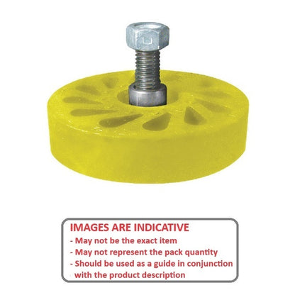 1186819 | RR-446RS --- Durasoft Stud Mount Rollers - 101.6 1/2-13 UNC - 12.7mm - 27.94 mm - Urethane Roller