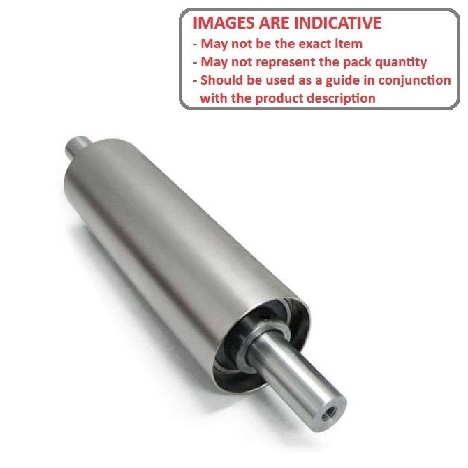 1115368 | IDRS150250-50-3S (Each) --- Idler With Shaft Rollers - 15x25x5 mm - Stainless Steel 303/304 Similar to A2, 18-8 HRB80 Roller