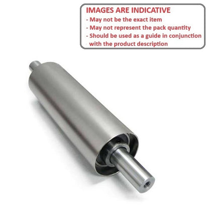 1115368 | IDRS150250-50-3S (Each) --- Idler With Shaft Rollers - 15x25x5 mm - Stainless Steel 303/304 Similar to A2, 18-8 HRB80 Roller