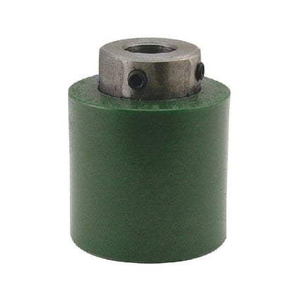 1149553 | RR-185RS --- Solid Shaft Mount Rollers - 38.1x31.75 - 9.55 - 9.65 Coloured Urethane - Urethane Roller