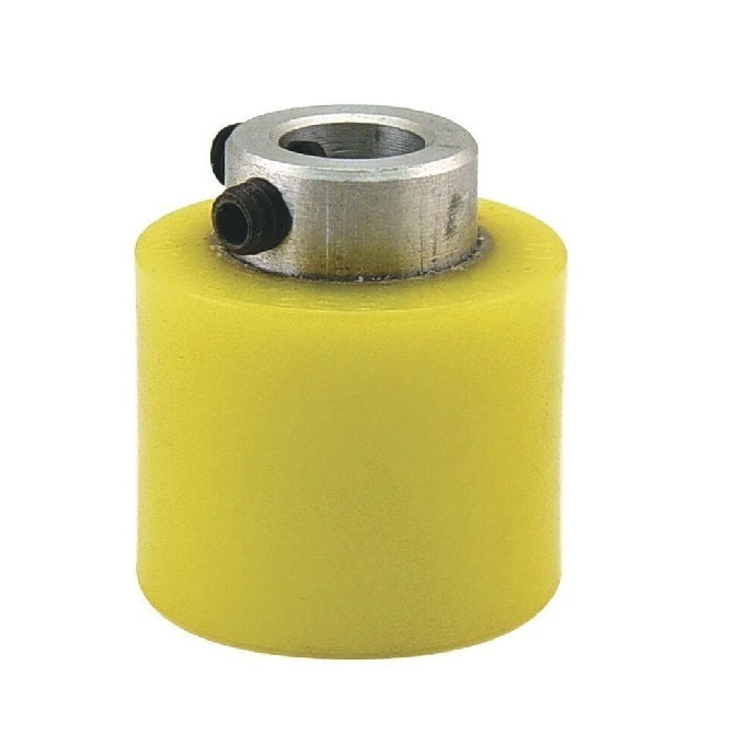 1168889 | RR-283RS --- Solid Shaft Mount Rollers - 63.5x49.28 - 19.08 - 19.20 Coloured Urethane - Urethane Roller