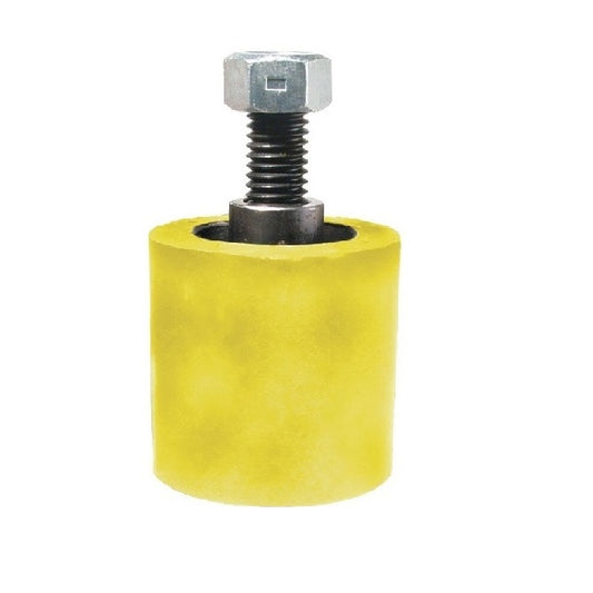 Solid Stud Mount Rollers - 63.5x49.28 - 1/2-13 UNC -12.7mm- - Urethane