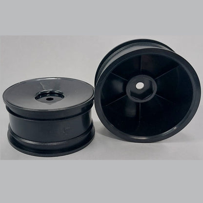 1222121 | RM-XR-052-BK-SOL (2 Pcs) --- RC Car Rims Hobby - Rim Colour Black Solid Tenth Scale - Plastic Rim