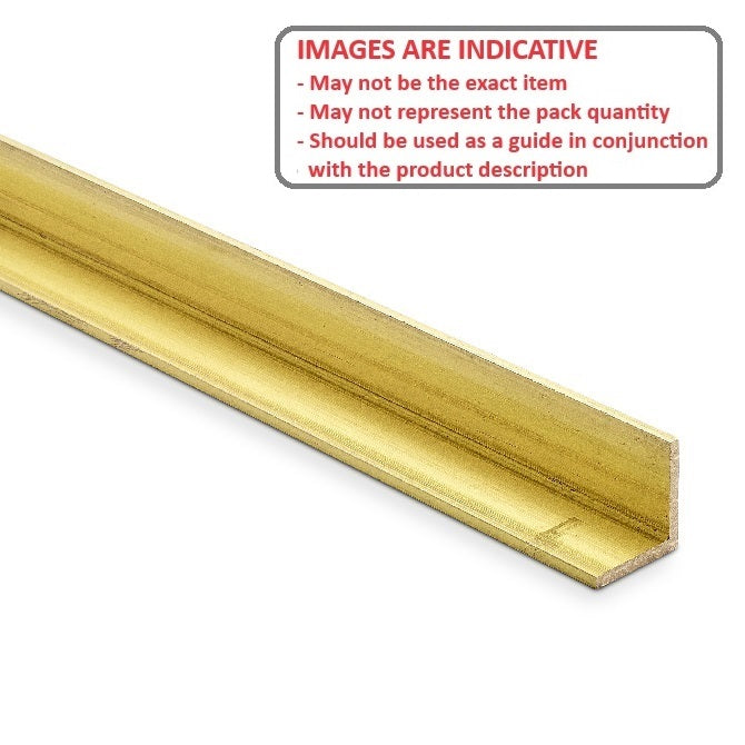 1056870 | ANGBR-048-0300 --- Brass Angle - 4.762x0.71x300 mm - Brass
