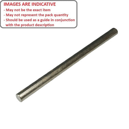 1041187 | 0R-0024-0300-SS302 (2 Pcs) --- Round Rod - 2.38x304.8 mm - 302  - Stainless Steel 302 Similar to A2, 304, 18-8