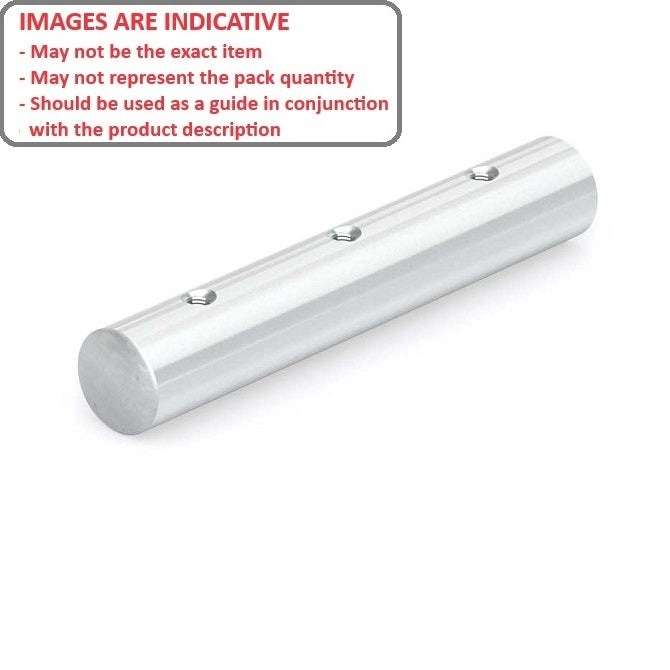 1120615 | 0R-0191-1829-DT-S440-T30 --- Pre Drilled and Tapped Shafting - 19.05x152.4 mm - 440C Case Hardened Stainless