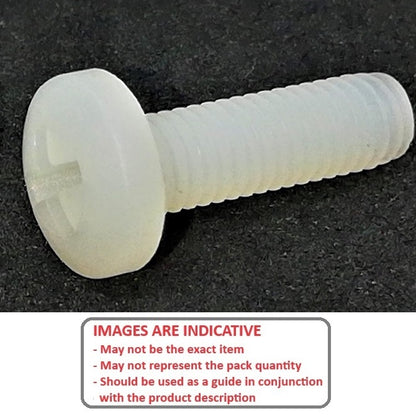 1073167 | SC064C-051-BD-PH-N (10 Pcs) --- Binder Head Screws - 1/4-20 UNC - 6.35mm - 50.8 mm - Nylon - Zytel 101 - Screw