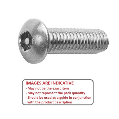 1053378 | SCS0400-016-B-SK-S4 (25 Pcs) --- Security Screws - M4 - 4x0.7mm - 16 mm - 304 Stainless Button Screw