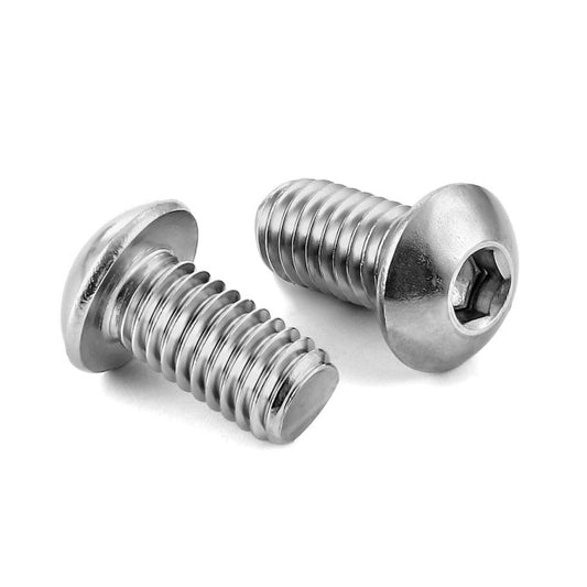 Button Screws - 5/16-18 UNC - 7.94mm - 12.7 mm - 304 Stainless Socket