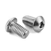 Button Screws - M6 - 6x1mm - 10 mm - 304 Stainless Socket