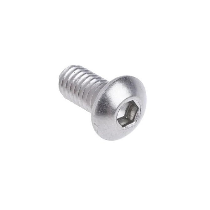 1048933 | SC032C-006-B-SK-S4 (100 Pcs) --- Button Screws - 5-40 UNC -3.18mm- 6.4 mm - 304 Stainless