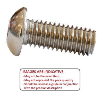 1113708 | SC160M-050-B-SK-CZ (25 Pcs) --- Button Screws - M16 - 16x2mm - 50 mm - Zinc Plated Steel Socket Screw