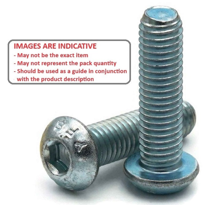1063283 | SC050M-045-B-SK-CZ (50 Pcs) --- Button Screws - M5 -5x0.8mm- 45 mm - Zinc Plated Steel