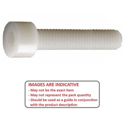 1050118 | SC035C-025-C-SK-N (10 Pcs) --- Socket Cap Screws - 6-32 UNC - 3.5mm - 25.4 mm - Nylon - Zytel 101 - Screw