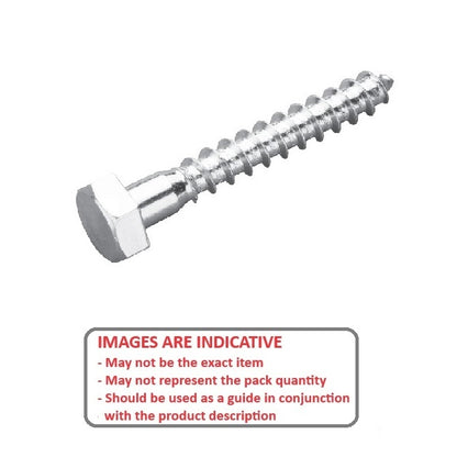 1099658 | SCT1200-120-CO-S6 (25 Pcs) --- Coach Screws - M12 - 12x1.75mm - - 120 mm - Stainless Steel 316 Similar to A4, 18-10