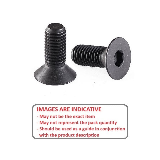 1072030 | SK064C-016-SK-C (10 Pcs) --- Countersunk Screws - 1/4-20 UNC -6.35mm- 15.9 mm - High Tensile Steel / Black Oxide