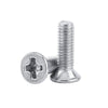 Countersunk Screws - 6-32 UNC - 3.5mm - 6.4 mm - Black Oxide Steel Phillips