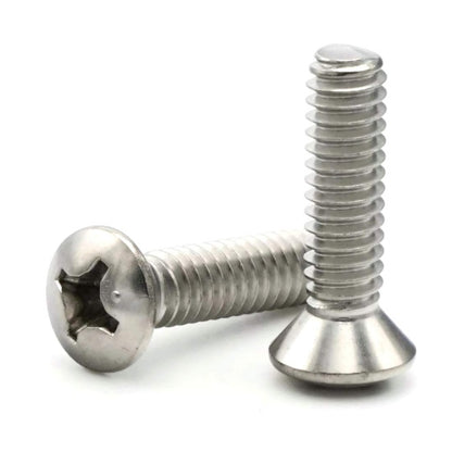 1052894 | SK040M-012-O-PH-S4 (10 Pcs) --- Countersunk Screws - M4 - 4x0.7mm - 12 mm - 304 Stainless Oval Top Screw