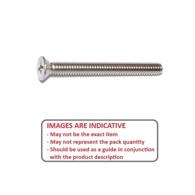1068634 | SK060M-075-PH-S4 (5 Pcs) --- Countersunk Screws - M6 -6x1mm- 75 mm - 304 Stainless