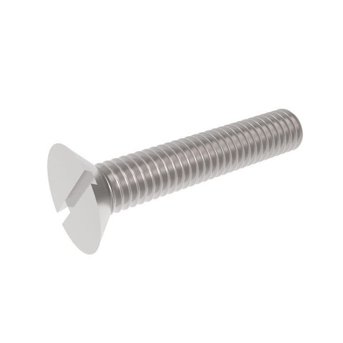 1039449 | SK020M-008-SL-S4 (100 Pcs) --- Countersunk Screws - M2 - 2x0.4mm - 8 mm - 304 Stainless Slotted Screw