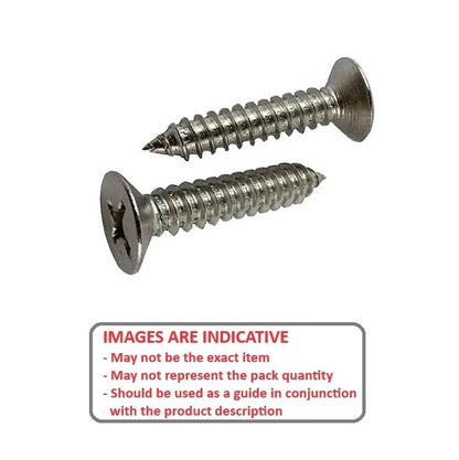 1043387 | SKT0285-006-PH-S6 (10 Pcs) --- Self Tapping Screws - 2.85x6.4 mm - 4 Countersunk - Stainless Steel 316 Similar to A4, 18-10 Screw