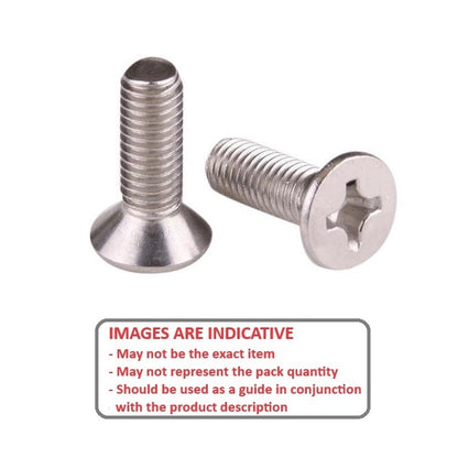 1044580 | SK030M-006-PH-TC2 (5 Pcs) --- Countersunk Screws - M3 - 3x0.5mm - 6 mm - Titanium CP Grade 2 Phillips Screw