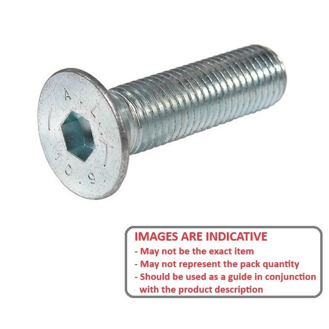 1078159 | SK079F-025-SK-CZ (50 Pcs) --- Countersunk Screws - 5/16-24 UNF -7.94mm- 25.4 mm - Zinc Plated Steel
