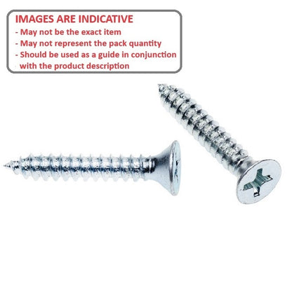 1048858 | SKT0318-016-PH-CZ (100 Pcs) --- Self Tapping Screws - 3.18x15.9 mm - 5 Countersunk - Zinc Plated Steel Screw