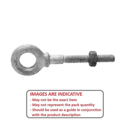 1087224 | CHE-63RS --- Partial Threaded Shank Eye Bolts - 3/8-16 UNC - 9.53mm - 114.3x19.05 mm