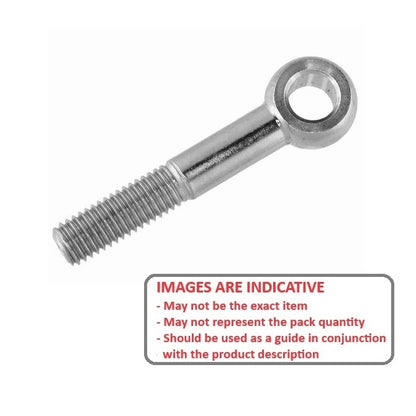 1086945 | CHE-107RS --- Partial Threaded Shank Eye Bolts - 3/8-16 UNC - 9.53mm - 63.5x19.05 mm Plain