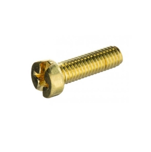 Fillister Head Screws - M6 -6x1mm- 25 mm - Brass
