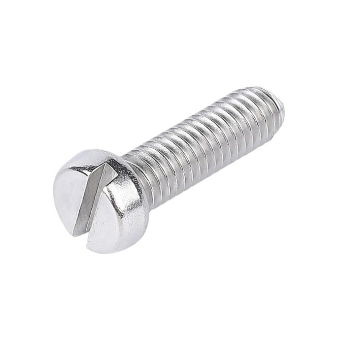 1042924 | SC028C-005-F-SL-S4 (10 Pcs) --- Fillister Head Screws - 4-40 UNC - 2.85mm - 4.8 mm - 304 Stainless Slotted Screw