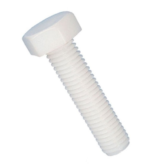 Hex Head Screws - 6-32 UNC - 3.5mm - 6.4 mm - Nylon - Zytel 101 - Slotted