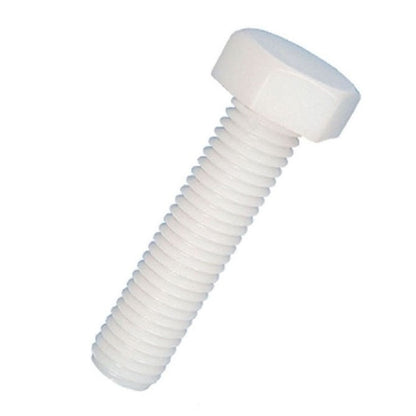 1049770 | SC035C-006-H-SL-N (10 Pcs) --- Hex Head Screws - 6-32 UNC -3.5mm- 6.4 mm - Nylon -Zytel 101-