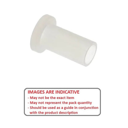 1039421 | SI-022-032 (PK-100) --- Screw Insulators - 2 UNC/UNF - 2.18mm - 3.175x2.286 mm - Nylon Zytel 101 Insulator