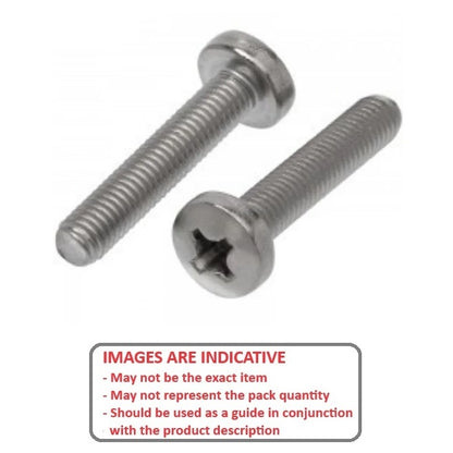 1052922 | SC040M-012-P-PH-TC1 (10 Pcs) --- Pan Head Screws - M4 - 4x0.7mm - 12 mm - Titanium CP Grade 1 Phillips Screw